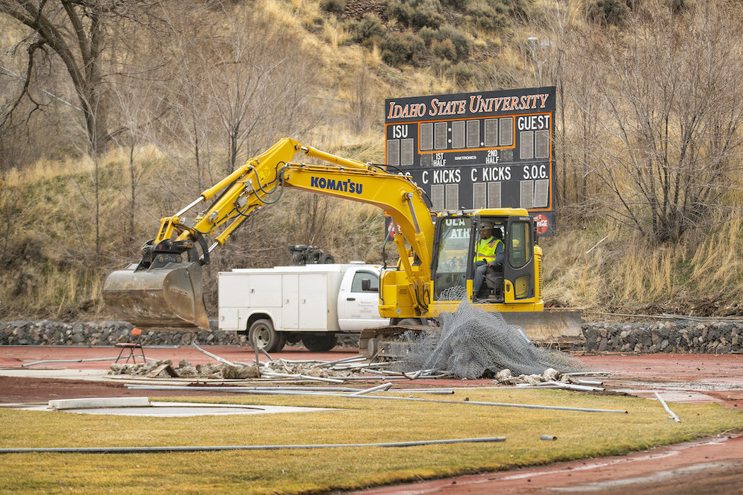 Davis Field construction